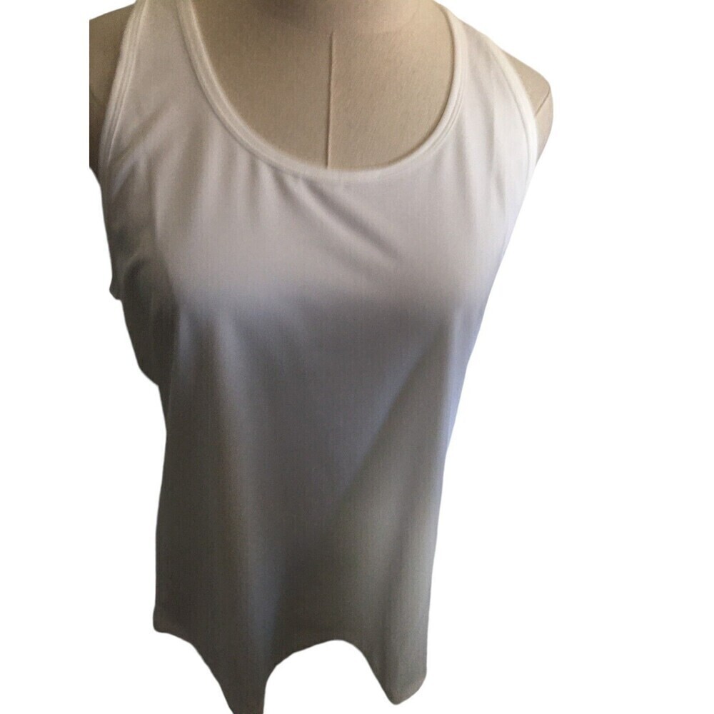 Soybu Top Women's Size XL White Tank Top Open Back Sleeveless